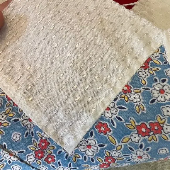 Vintage quilt blocks squares set 20 patchwork basket of flowers primitive 10x10 - Picture 4 of 11